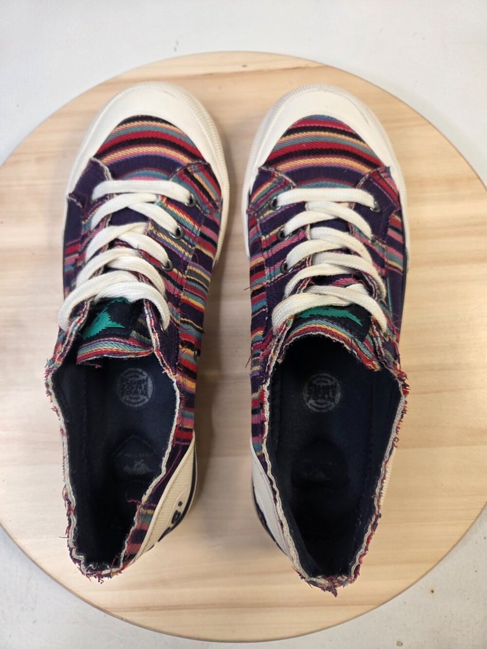 Rocket Dog Jazzin' Purple Multicolor Lace-up Sneakers Women US 9 - Picture 7 of 10